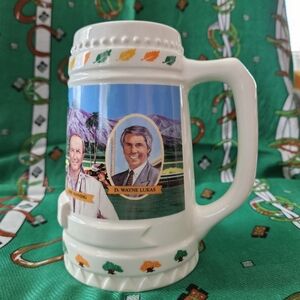 Thoroughbred Horse Racing Collector's Item Stein Featuring D. Wayne Lukas